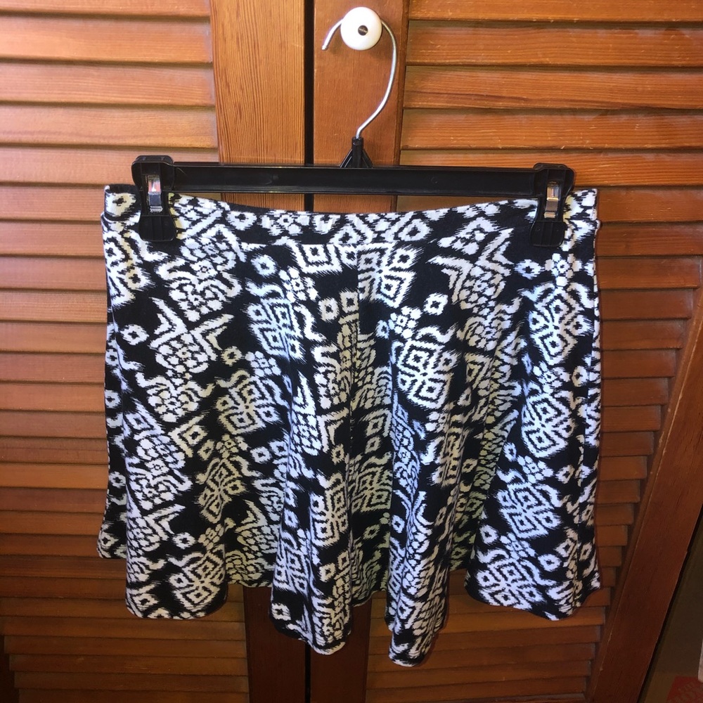 Black and white skirt